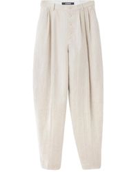 Jacquemus - Le Fernando Button-Front Pleated Trousers - Lyst