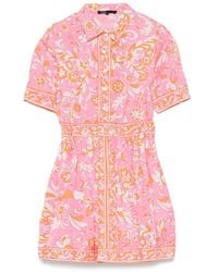 Maje - Floral-Print Mini Dress - Lyst