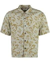 Saint Laurent - Printed Raffia Shirt - Lyst