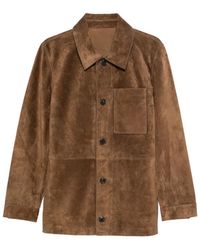 Yves Salomon - Buttoned Suede Jacket - Lyst