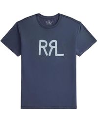 RRL - Camiseta De Algodón Con Logo Estampado - Lyst