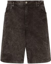 Dolce & Gabbana - Pantalones vaqueros cortos de talle medio - Lyst