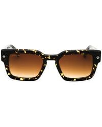 Lacoste - Tortoiseshell-Effect Rectangle-Frame Sunglasses - Lyst