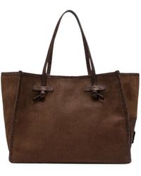 Gianni Chiarini - Medium Marcella Leather-Trim Tote Bag - Lyst