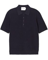 Closed - Short-sleeve Waffle-knit Polo Shirt - Lyst