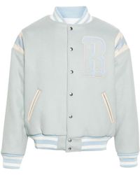 Rhude - Lightning Wool Varsity Jacket - Men's - Wool/polyester/nylon/lambskin - Lyst