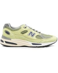 New Balance - 991 Logo-Detail Sneakers - Lyst