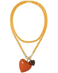 Roxanne Assoulin - Happy Cord Double-Heart Pendant Necklace - Lyst