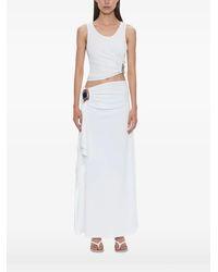 Christopher Esber - Droplet Crystal Ruched Tank Top - Lyst