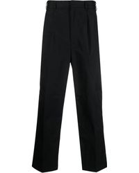 Emporio Armani - Pantaloni Dritti Con Pieghe - Lyst