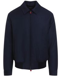 Kiton - Zip-Up Ribbed-Trim Jacket - Lyst