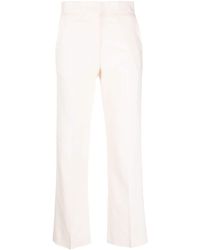MSGM - Cropped Tailored-cut Trousers - Lyst