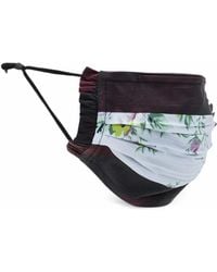 Ganni - Floral-Print Ruffled Face Mask (Set Of Three) - Lyst