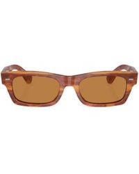 Oliver Peoples - Davri Rectangle-Frame Sunglasses - Lyst