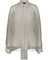 Rochas - Striped Chiffon Shirt - Lyst