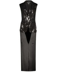 Junya Watanabe - Robe Sans Manches À Sequins Brodés - Lyst