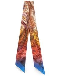 Etro - Sciarpa Con Stampa Paisley - Lyst