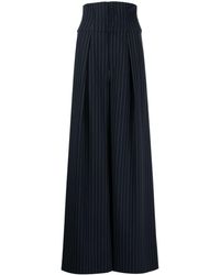 Cynthia Rowley - Pinstripe-pattern Wide-leg Trousers - Lyst
