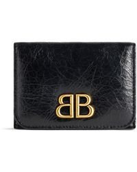 Balenciaga - Mini Monaco Leather Wallet - Lyst