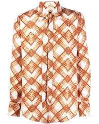 DSquared² - Check Print Buttoned Shirt - Lyst