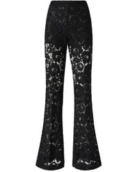 Pinko - Flared Lace Trousers - Lyst