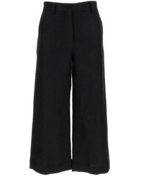 Max Mara - Smmabissi Straight Broek Met Geweven Effect - Lyst