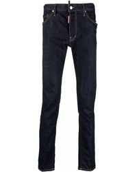 DSquared² - Logo Print Slim-Fit Jeans - Lyst