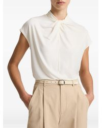 Vince - Blouse À Col Torsadé - Lyst
