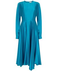 ROKSANDA - Yelin Asymmetric-Hem Midi Dress - Lyst