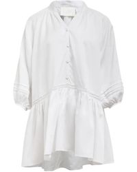 COR - Maye Mini-Jurk Met Ruches - Lyst