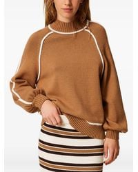 Twinset - Contrast-Trim Sweater - Lyst