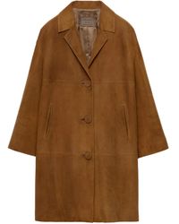 Prada - スエード コート - Lyst