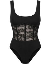Cami NYC - Lace-Panelled Bodysuit - Lyst