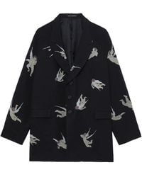 Yohji Yamamoto - Angel-Print Single-Breasted Blazer - Lyst