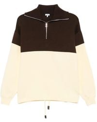 Loewe - Anagram-Embroidered Colour-Block Sweater - Lyst