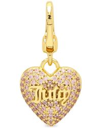 Juicy Couture - Crystal-Embellished Heart Charm - Lyst