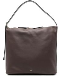 A.P.C. - Vera Leather Tote Bag - Lyst