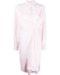 Isabel Marant - Seen Striped Cotton Shirtdress - Lyst