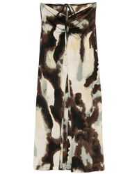 Nanushka - Drawstring-Fastening Ruched Skirt - Lyst