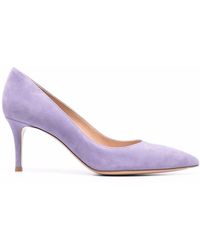 lavender suede heels