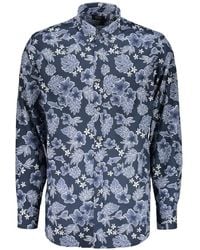 Paul & Shark - Camisa Con Botones Y Motivo Floral - Lyst