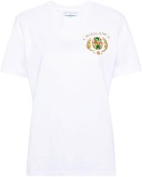 Casablanca - Joyaux D'afrique Tennis Club Cotton T-shirt - Lyst