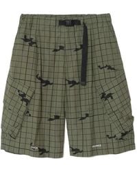 Undercover - Bermudas Con Motivo Militar - Lyst