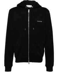 Lanvin - Archives Print Zipped Hoodie - Lyst