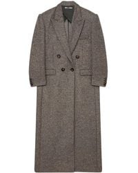 Stella McCartney - Double-Breasted Long Coat - Lyst