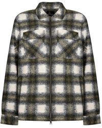 Barbour - Clayton Check-Pattern Zipped Shirt Jacket - Lyst