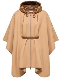 Moncler - Capa Con Cinturón Y Capucha - Lyst