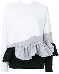 Ioana Ciolacu Sweatshirt With Ruffle Detail - White