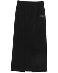 Maison Mihara Yasuhiro - Logo-Patch Maxi Skirt - Lyst