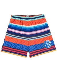 Eric Emanuel - Logo-Print Striped-Pattern Shorts - Lyst